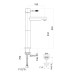 Смеситель для раковины Webert Rimini RI830402560, черный