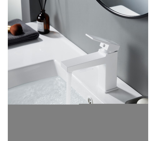 Смеситель для раковины Rose R2801C, белый