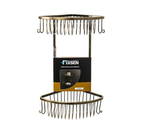 Полка угловая двухэтажная Fixsen FX-858-2