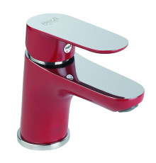 Смеситель для раковины Fiore KEVON CHIC 81RX8120, хром/красный