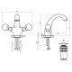Смеситель для раковины Rav Slezak Brilliance BRILLIANCE129.5Z
