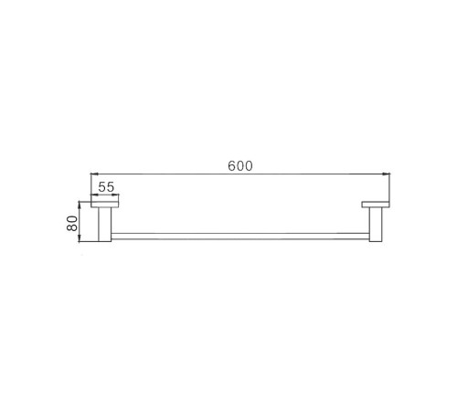 Полотенцедержатель Haiba HB8901, черный