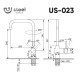 Смеситель для кухни Ulgran US-023-001, брашированная сталь