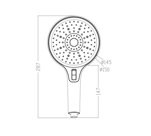 Лейка для душа ESKO SPL1503, хром