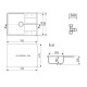Кухонная мойка Ulgran Quartz Prima 750-09, мокрый асфальт