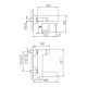 Смеситель для ванны FRAP F3285, хром
