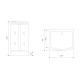 Душевая кабина Timo Standart T-1115, 120x90x220