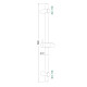 Душевой гарнитур WesnaArt DS010-58, хром