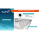 Умный унитаз SMARTFLOW безободковый с микролифтом SMF3017T-WH, белый