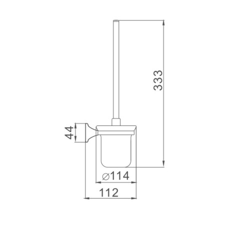 Ершик Haiba HB8510, хром