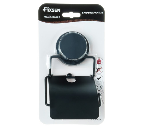 Держатель для туалетной бумаги FIXSEN MAGIC BLACK FX-45010, черный