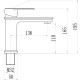 Смеситель для раковины Savol S-600301, хром