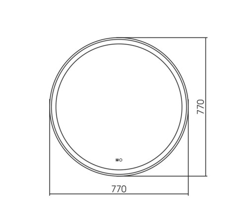 Зеркало Silver Mirrors Perla neo2 D770 (Сенсорный выключатель, подогрев)