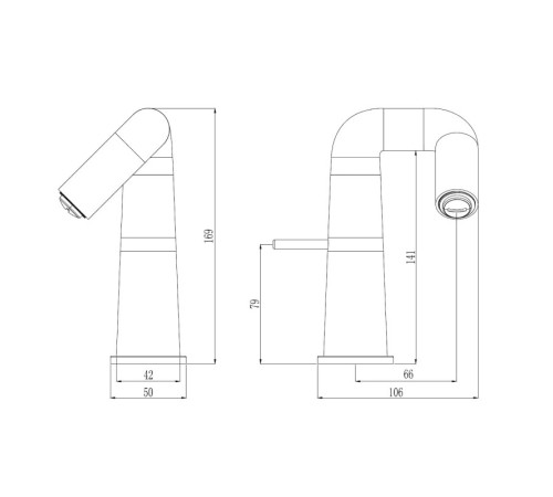Смеситель для раковины Haiba HB10813, хром