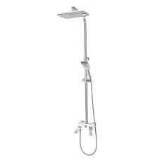 Душевая система Hansberge H5077W1, белый/хром