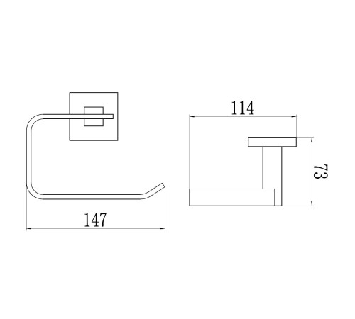 Держатель для туалетной бумаги Savol S-06552Q, графит