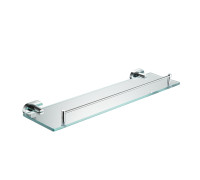 Полка стеклянная Shevanik SG5119, хром