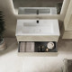 Тумба с раковиной подвесная RAVAL Костэ 100, светло-коричневый