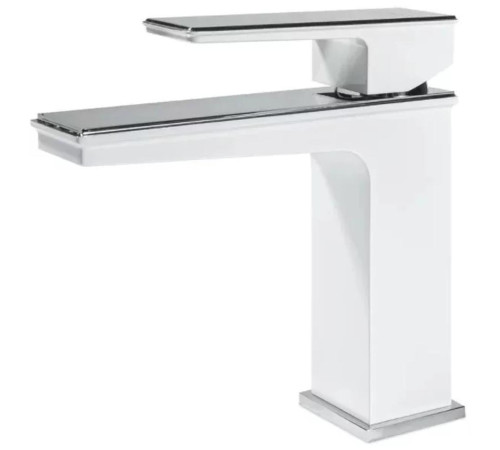 Смеситель для раковины Grocenberg GB2088WC, белый/хром