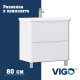 Тумба с раковиной напольная VIGO Глем  324-com, 80 см