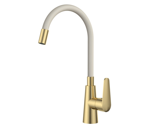 Смеситель для кухни с гибким изливом ESKO K48GW, золото