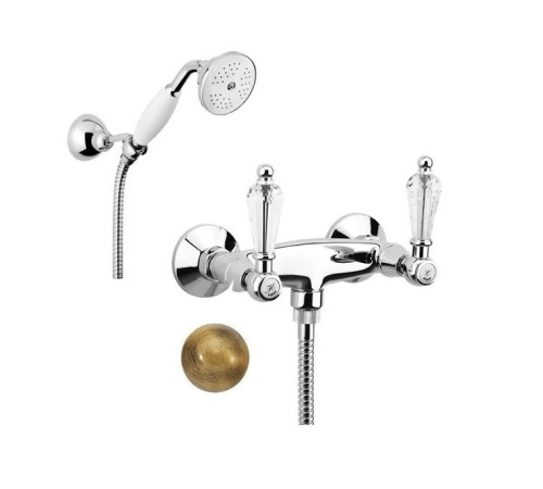 Смеситель для душа Fiore GIOIELLI (SWAROVSKI®) 08ZZ0602, бронза