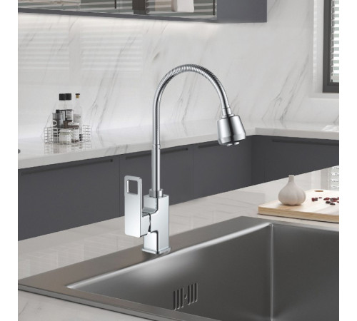 Смеситель для кухни Haiba HB73615, хром