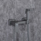 Гигиенический душ со смесителем FRAP F7504-9, оружейная сталь