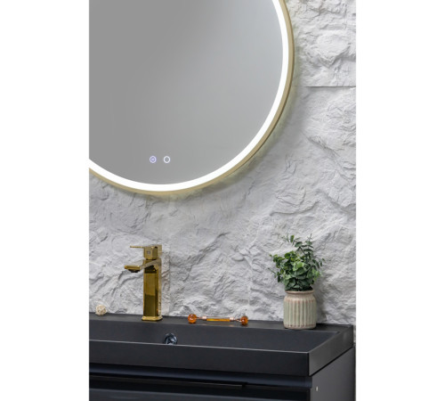 Зеркало Silver Mirrors Делуна/Deluna D700 2.2 (TX,алюм. профиль, цвет золото, подогрев, сенсорный выключатель)
