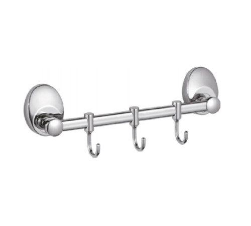 Планка с крючками для полотенец Haiba HB1615-3, хром