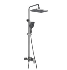 Душевая система Shevanik S4436T, оружейная сталь