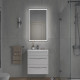 Тумба с раковиной подвесная Velvex Jill tp.JIL.9595.60.2Y белый матовый, 60 см