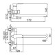 Смеситель для ванны FRUD R22158, хром