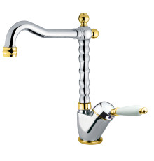 Смеситель для раковины Fiore IMPERIAL 83CO2245, хром/золото
