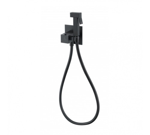 Гигиенический душ со смесителем с термостатом Grocenberg GB008BL, черный