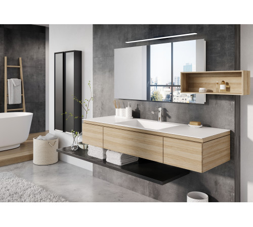 Смеситель для раковины Fiore KATANA 77CR7520, хром (с донным клапаном)