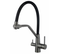Смеситель для кухни с подключением к фильтру Fmark FS0662-Q01, графит