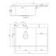 Мойка для кухни Fmark FSC7550L-L, сатин
