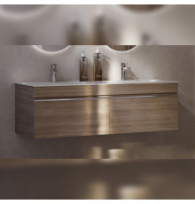 Тумба под раковину подвесная Velvex Pulsus tp.PUL.PUL.140.2Y дуб сонома, 140 см