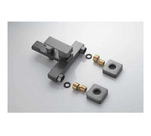 Смеситель для ванны Knotlor KN-22/GM, вороненая сталь