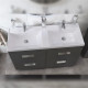 Тумба с раковиной напольная Velvex Orlando tn.ORL.CLA.120.4Y графит, 120 см