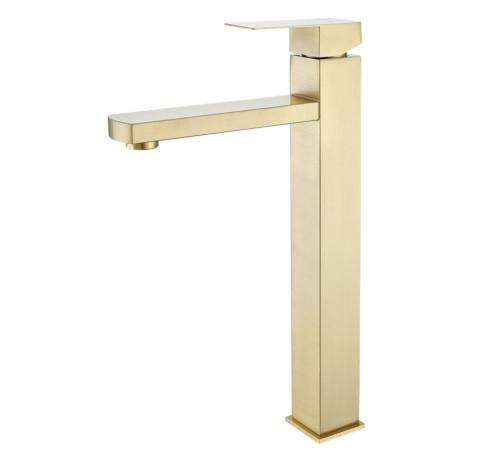 Смеситель для раковины высокий Prohanss P30.15.03, золотой сатин