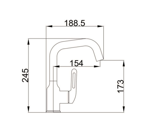 Смеситель для раковины  HB10825-8, белый