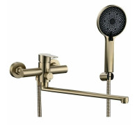 Смеситель для ванны Fmark FS8225C, матовое золото