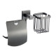 Держатель для туалетной бумаги и освежителя Savol S-L06551Q, графит