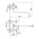 Смеситель для ванны FRAP F2708, хром