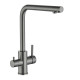 Смеситель для кухни с подключением к фильтру Fmark FS0962Q, графит