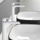 Смеситель для раковины Rose R21F R2111F, белый/хром