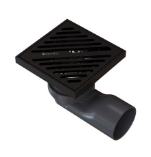 Душевой трап точечный Knotlor SDSL100BL, матовый черный