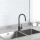 Смеситель для кухни с гибким изливом FRUD R42052-39, оружейная сталь